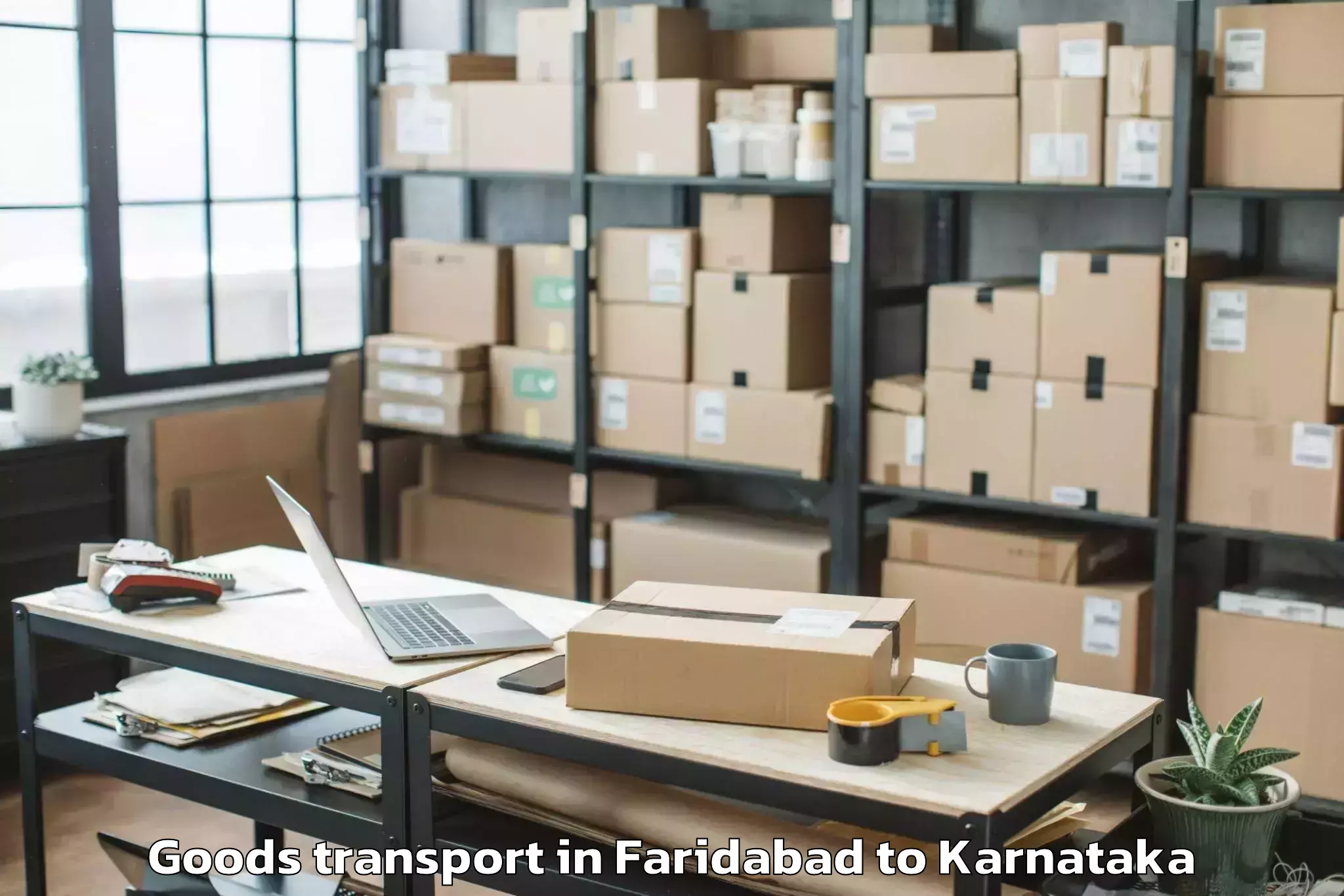 Book Faridabad to Channarayapatna Goods Transport Online